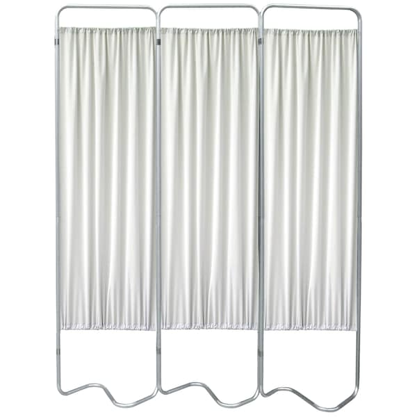 3 Section Beamatic Privacy Screen with Fabric Panels, Frost